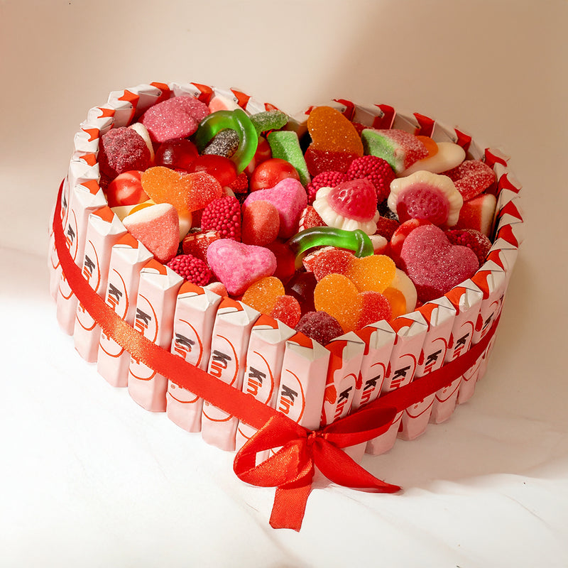 Tarta Corazón Kinder Love Mix