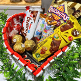 Tarta Corazón Chocolatinas - Mono Banano
