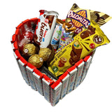 Tarta Corazón Chocolatinas - Mono Banano