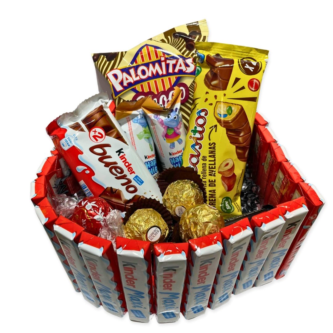 Tarta Corazón Chocolatinas - Mono Banano