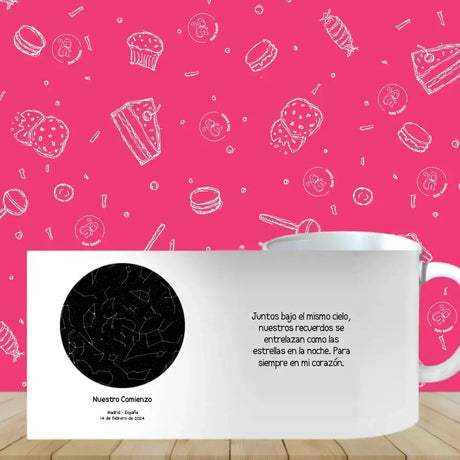 Taza personalizada con Constelaciones - Mono Banano