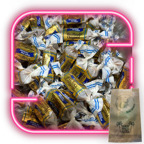 Werthers original blanco sin azúcar a granel - Mono Banano